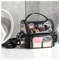 Transparent PVC Cosmetic Brush Holder and Storage Bag