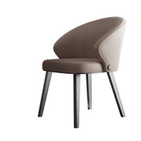 Minimalist Padded Side Chair Light Luxury Aesthetic Upholstered Seat Ergonomic Design Easy to Assemble for Adults, Cafe, Office