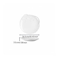 Embossed Flower Plate Set Decorative Raised Design Blossom Relief Dinnerware