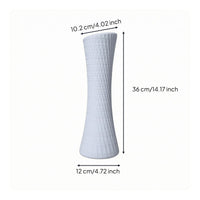 Textured Ceramic Vase Stable Base Home Decor Item Decorative