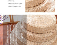 Handwoven Straw Cushion for Meditation and Kneeling