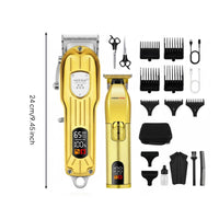 Rechargeable Electric Hair Clipper Digital Display Cordless Hair Trimmer Retro Design for Barbers, Barbershop, Salon