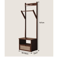 Clothes Rack with Drawers and Shelves Versatile Garment Rack with Drawers Sturdy