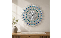 Peacock Wall Clock Luxury Home Decor Easy to Clean for Living Room