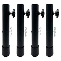 Table Leg Extender for Folding Tables, Height Raiser for Workbench, Straight or Bent Legs
