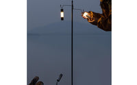 Lightweight Camping Light Stand with Clamp Adjustable Camp Lantern Pole Compact Camp Lantern Stand Rust-Resistant for Fishing