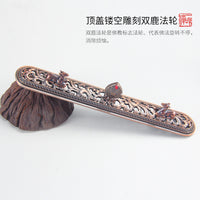 Xianren Alloy Incense Burner with Auspicious Symbols and Six-Syllable Mantra, Bronze Finish, Multiple Sizes and Colors