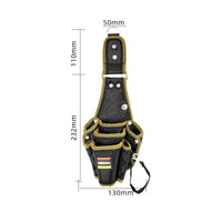 Quick-Release Snap-on Tool Pouch Structured Tool Pouch with Belt Clip Reinforced Tear-Resistant for Job Site, Workshop