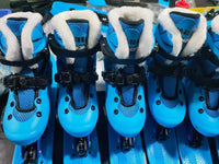 厂家直销尺码伸缩双板一体滑雪鞋板儿童青少年适用滑雪板鞋滑雪靴