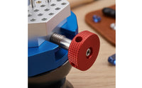 Perforated Grips Miniature Ball Vise Threaded Knob Engraving Ball Vise Compact Workshop Tool Adjustable for Engravers, Model Makers, Modeling, Bench Work