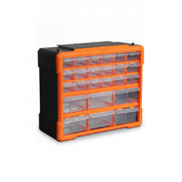 Drawer Parts Cabinet Removable Dividers 24-Drawer Parts Cabinet for Craft Room