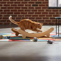 Shed-Non-Shedding Sisal Cat Scratcher Lounge Scratch Resistant Sisal Cat Scratcher Bed Ergonomic Curve Curved Scratching Lounge Long-Lasting & Sturdy
