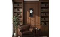 Pendulum Wall Clock Wood-Look Wall Clock with Pendulum Farmhouse for Home Office
