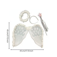 Angel Wings with Headpiece and Wand Soft Wand Angelic for Children, Toddlers