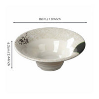 Melamine Dessert Bowl Crackle Glaze Shaved Dessert Bowl Food Grade Tableware for Restaurants, Kitchen