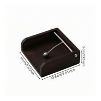 Wooden Napkin Holder Open Top Walnut Tissue Box Holder Dark Brown Wooden Napkin Dispenser