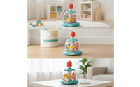 Ocean Carousel Toy Rotating Press and Twirl Toy Interactive Sensory for Babies, Floor Play, Playroom