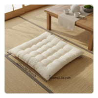 Tatami Cushion Japanese Design Square Chair Cushion Solid Color for Dining Room