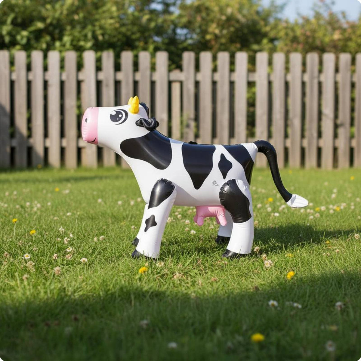 Inflatable Cow PVC Farm Decor Easy to Inflate