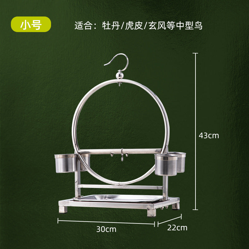 Round Ss Bird Stand