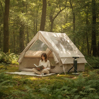 Easy Setup Inflatable House Tent Weatherproof Inflatable Tent Portable Shelter Breathable for Glampers, Families