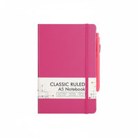 Writing Notebook Ribbon Bookmarks Lined Journal with Inner Pocket