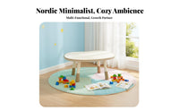 Adjustable Height Young Child Table Child Design Height Adjustable Kids Table and Chair Set Rounded Edges Early Learning Desk for Preschool, Playroom