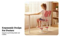 Ergonomic Splitspinerest Chair Height Adjustable children's Furniture Support Breathable pad for Students, Teenagers