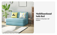 Armless Fold-expanding Sleeper Foldable Design Tri-Fold Floor Mattress two-in-oneUse cleanable Cover for Homeowners, Balcony