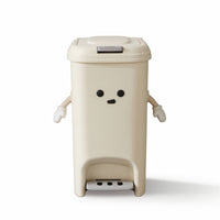 Trash Can with Lid and Foot Pedal Slim Trash Can with Foot Pedal Easy to Clean