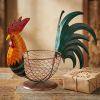 Hen Egg Basket Tabletop Display Chicken Egg Holder Decorative for Desktop
