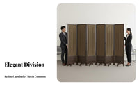 Foldable Design Wheeled Wood and Fabric Screen Portable 4-Panel Room Divider Mobile with casters Space Separator Privacy Protection for Homeowners, amethodice Workers, Business Owners, Bedroom, cosmetics studio, Restaurant, online meeting Calls