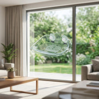 Cat Hammock Window Perch with PET Material, Suction Cup Pet Bed for Indoor Cats, Space Saving Strong Suction Hanging Bed