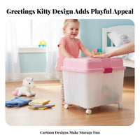 Lidded Stackable Box Cute Character Print Large Lidded Container With Lid
