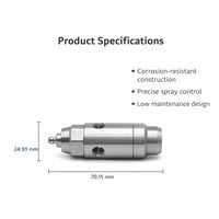 Stainless Steel Spray Tip, Industrial Mist Spray Head, Pneumatic Nozzle for Humidification Cooling,  - Image 5