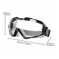 Dust Proof Fully Enclosed Safety Goggles Windproof Anti-Fog Work Goggles Shock Resistant for Industrial Workers, Construction, Woodworking