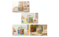 Activity Cube with Learning Activities Educational Activity Toy with Handle Busy Toy with Handle Child-Led for Toddlers, Travel