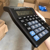 JOINUS众成8122-12 计算器双屏幕显示太阳能双电源计算机批发