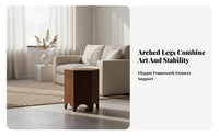 Hexagonal base Table Wabi-Sabi Design Nightstand Minimalist Aesthetic