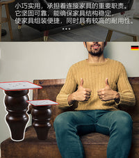 加厚正方形铁片家具沙发脚连接配件实木脚支撑木材固定片转接铁片