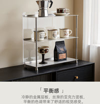 3-Tier Stainless Steel Desktop Organizer Rack