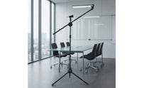 Microphone Stand with Extendable Support Arm Heavy Duty Tripod Microphone Stand Universal for Singers, Speakers, Stage, Studio