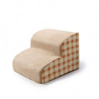Pet Bed Stair Ramp Soft Foam Pet Stairs Washable for Bedroom, Sofa, Small Dogs