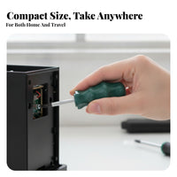 Palm-Sized Short-Handle Screwdriver Textured Grip Mini Screwdriver