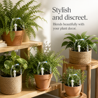 Automatic Plant Watering System with Adjustable Drip Emitters for Indoor & Outdoor Plants
