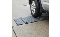 Non-Slip Surface Car Tire Stop Block All-Weather Garage Wheel Stopper Wear-Resistant for Truck Drivers, RV Owners, Driveway