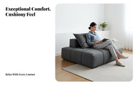 sectional Modular Cube Sofa Minimalist Design Living Room Furniture Italian inspired by Sectional Seating for Homeowners, Adults, Lounge Area, Home Theater, Office