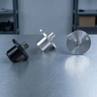 Metal Flange Fitting Three-Hole Mount Flanged Shaft Part Smooth Finish