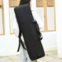 88-Key Keyboard Bag Multiple Pockets Soft Padded Keyboard Case Front Pocket