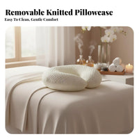 Removable Cover U-Shaped Face Cradle Washable Massage Table Face Pillow Reusable for Beauty Salon, Spa, Home